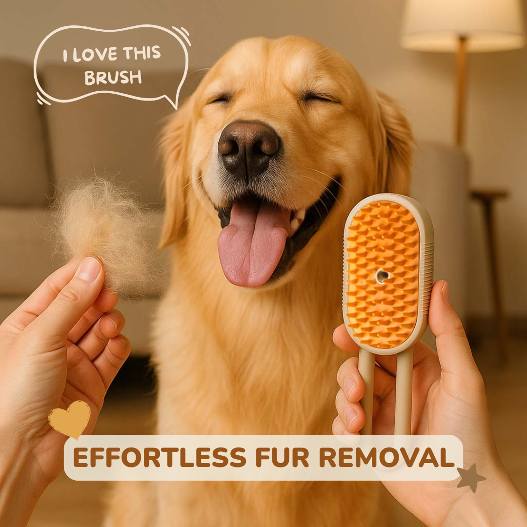3-in-1 Pet Spray & Massage Brush