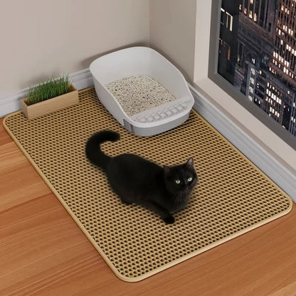 Double Layer Waterproof Cat Litter Mat