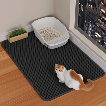 Double Layer Waterproof Cat Litter Mat