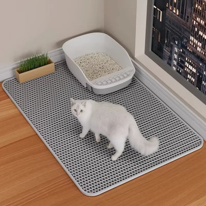 Double Layer Waterproof Cat Litter Mat